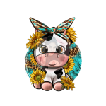 Pretty Cow Heat Transfer Vinyl Print