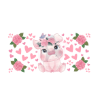 Cute Piggy libbey Wrap 16 oz UVDTF