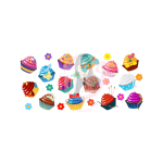 Princess Cupcakes Libbey Wrap UVDTF