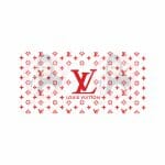 Red L V Fashion Libbey Wrap UVDTF