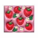 Puffy Strawberry Sublimation Tumbler Wrap 20oz