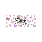 She Is Strong Libbey Wrap 16 oz UVDTF