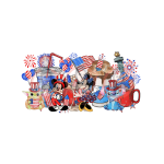 Patriotic Mouse and Friends Sublimation Libbey Wrap 16oz