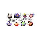 Chillin’ Like A Villain Cupcakes Libbey Wrap UVDTF