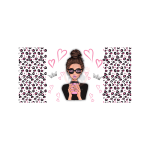 Brunette Boss Babe01 Sublimation Libbey Wrap 16oz