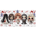 Girl Horror Libbey Wrap 16 oz UVDTF