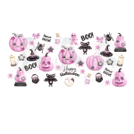 Pink Glam Pumpkin Libbey Wrap UVDTF