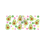 Cute Avocados Sublimation Libbey Wrap 16oz