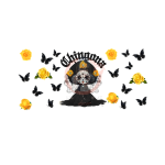 Catrina in Black Sublimation Libbey Wrap 16oz