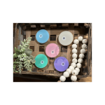 16oz Glass Can Colorful Plastic Lid Bundle