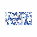 Blue Mariposas  Libbey Wrap UVDTF