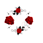 Red Roses UVDTF Lid Decal