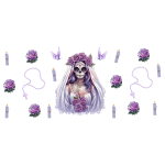 Dia De Muertos 06 Libbey Sublimation Wrap 16oz