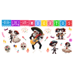 Dia De Muertos 07 Libbey Sublimation Wrap 16oz