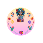 Dia De Muertos 08 Lid Decal