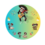 Dia De  Muertos 7 Lid Decal