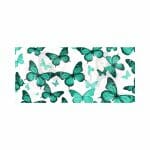 Teal Mariposas  Libbey Wrap UVDTF