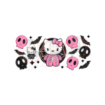 H-K Pink Skelly Libbey Wrap UVDTF