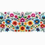 Floral 001 Sublimation Libbey Wrap 16oz