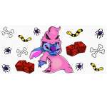 Pink Oogie Alien Libbey Wrap UVDTF