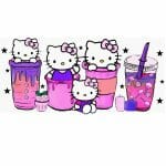Girly Kitty Sublimation Libbey Wrap 16oz