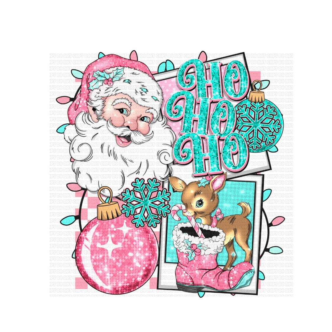 Untitled design - 2023-10-19T010409.648 Hohoho Sublimation T-shirt Transfer Print - Image 1