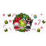 Kawaii Festive Friends 02 Libbey Wrap UVDTF