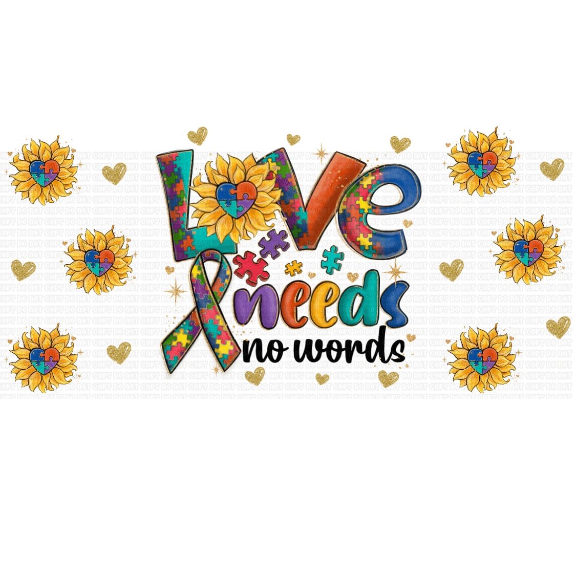 Untitled design - 2023-10-28T194037.888 Autism 002 Sublimation Libbey Wrap 16oz - Image 1