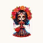 Catrina 003 UVDTF Decal