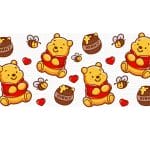 Cookie Bear  Libbey Wrap UVDTF