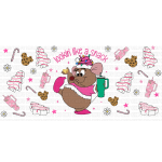 Looking like a Snack Pink Libbey Wrap UVDTF