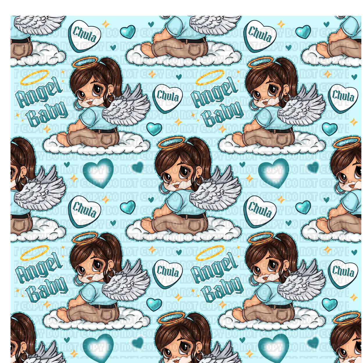 $15 LIBBEY CUP WITH UVDTF WRAP (42) PM Angel Baby Tumbler Wrap 20oz - Image 1