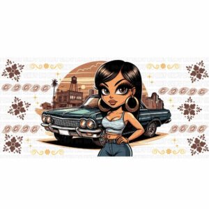 Chicanita 01 B Sublimation Libbey Wrap 16oz