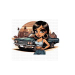 Chicanita 01 Transfer Vinyl Print