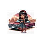 Chicanita 02 Transfer Vinyl Print