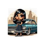 Chicanita 03 Transfer Vinyl Print