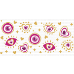 Evil Eye 02 Libbey Wrap UVDTF