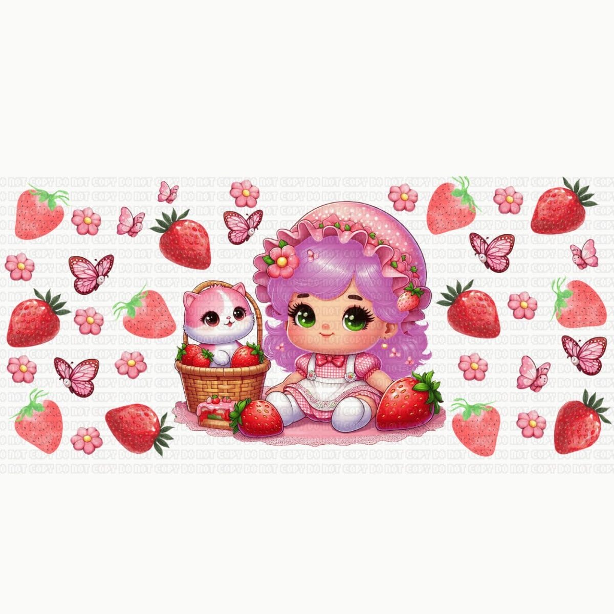 Untitled design - 2023-12-13T145613.860 Berry Girl 02 Sublimation Libbey Wrap 16oz - Image 1