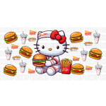 Burger Love Sublimation Libbey Wrap 16oz