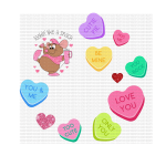 Lookin Like A Snack Vday UV Lid Decal