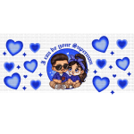 PM Chicano Couple Blue Libbey Wrap