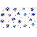 Evil Eye Blue 02 Libbey Wrap