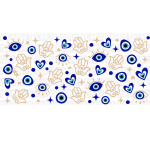 Evil Eye Blue 01 Libbey Wrap