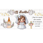 Mi Bautizo(girl) Libbey Wrap