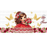 Mis Xv Anos (red) Libbey Wrap