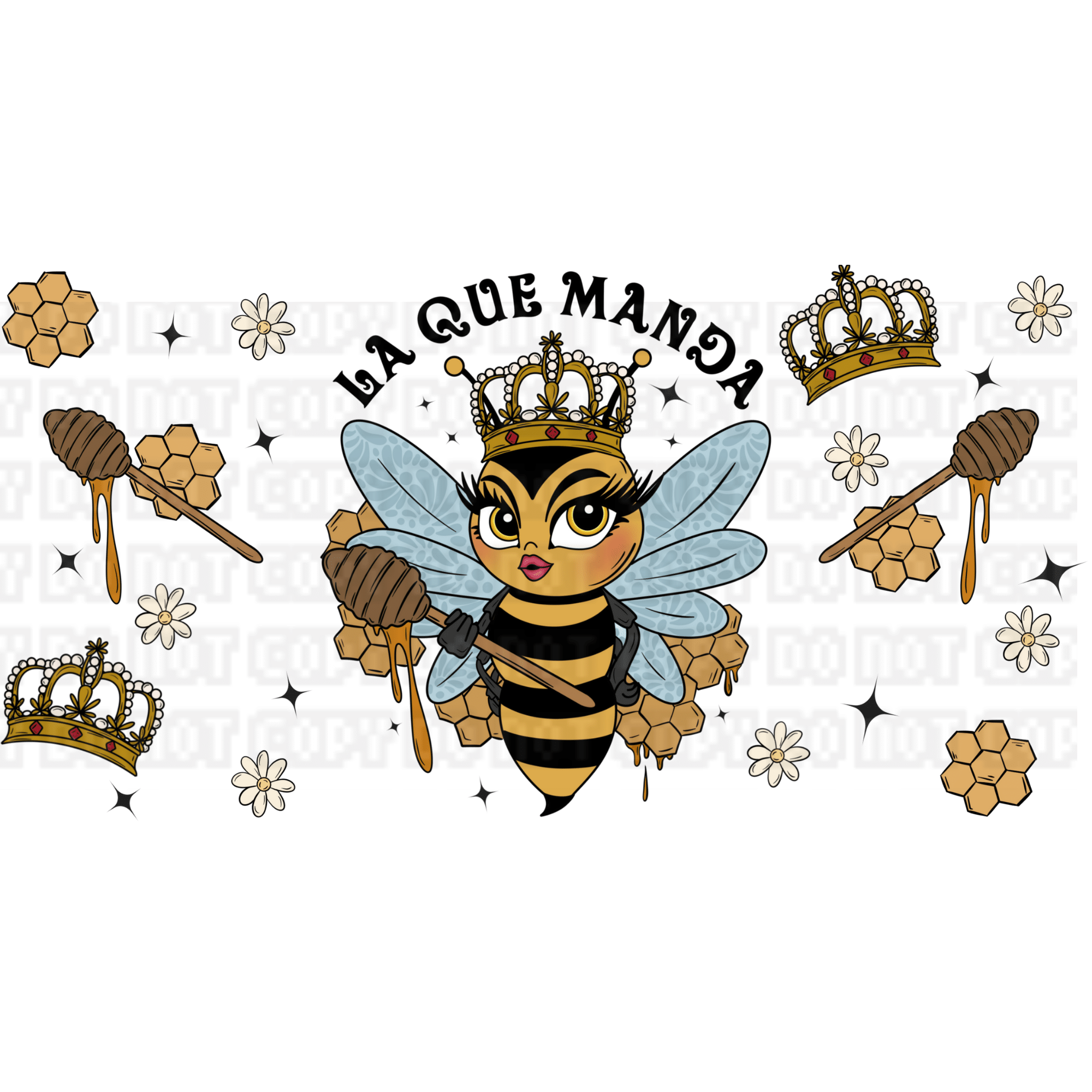 $15 LIBBEY CUP WITH UVDTF WRAP - 2024-01-28T144714.143 Abeja Reina Libbey Wrap - Image 1