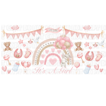 It's A Girl Libbey Wrap