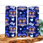 Pm Smile Now Cry Later Blue Sublimation Tumbler