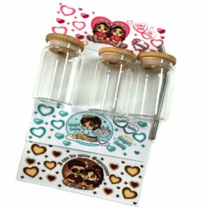 mini cups with uvdtf wraps bundle