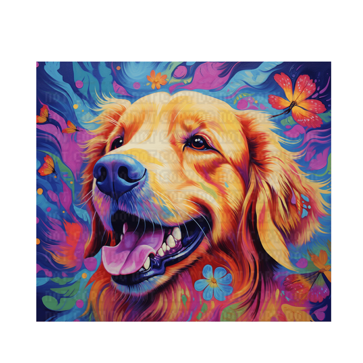 Untitled design - 2024-02-07T170323.568 Dog 11 Golden Retriever Tumbler Wrap - Image 1